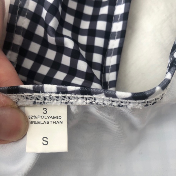 Gingham tie bathing suit - Picture 4 of 8